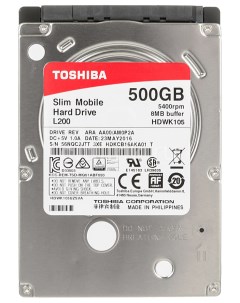 Жесткий диск L200 500ГБ HDWK105UZSVA Toshiba