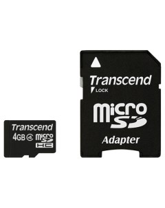 Карта памяти Micro SDHC TS4GUSDHC4 Transcend