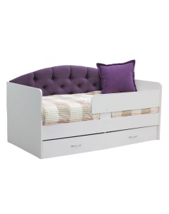 Кровать детская Сказка Lite Белый фиолетовый 164х84 Тренд мебель