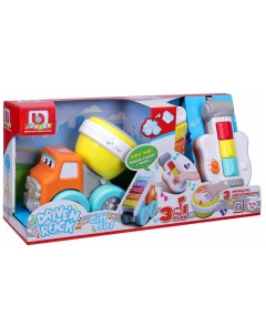 Машинка для малыша Junior с эффектами Drive N Rock Gift Set 3 in 1 16 89034 Bburago