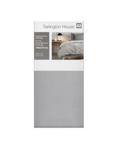Пододеяльник полутораспальный 148 х 215 см перкаль светло серый Tarrington house