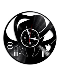 Часы из виниловой пластинки c VinylLab Дантист (c) vinyllab