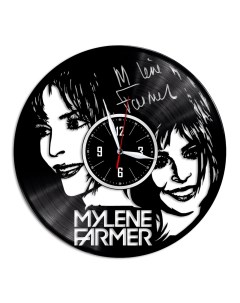 Часы из виниловой пластинки c VinylLab Mylene Farmer (c) vinyllab