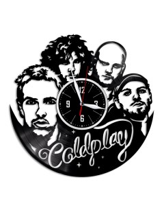 Часы из виниловой пластинки c VinylLab Coldplay (c) vinyllab