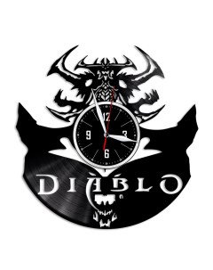 Часы из виниловой пластинки c VinylLab Diablo (c) vinyllab