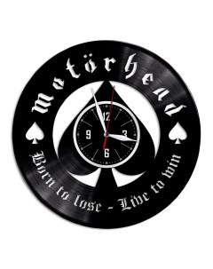 Часы из виниловой пластинки c VinylLab Motorhead (c) vinyllab