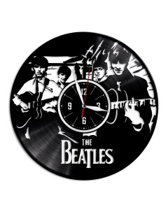 Часы из виниловой пластинки c VinylLab Thе Beatles (c) vinyllab
