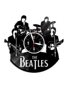 Часы из виниловой пластинки c VinylLab The Beatles (c) vinyllab