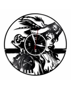 Часы из виниловой пластинки c VinylLab Пиратка (c) vinyllab