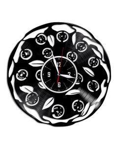 Часы из виниловой пластинки c VinylLab Пицца (c) vinyllab
