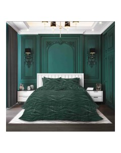 Комплект постельного белья Green Outlines семейный сатин 50x70 см Fashion fantasy