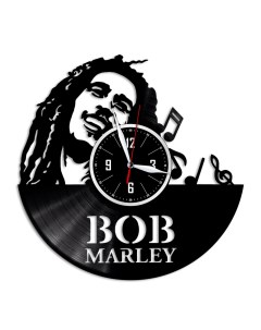 Часы из виниловой пластинки c VinylLab Боб Марли (c) vinyllab