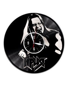 Часы из виниловой пластинки c VinylLab Ария с серебряной подложкой (c) vinyllab