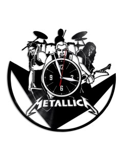 Часы из виниловой пластинки c VinylLab Metallica (c) vinyllab