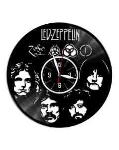Часы из виниловой пластинки c VinylLab Led Zeppelin (c) vinyllab