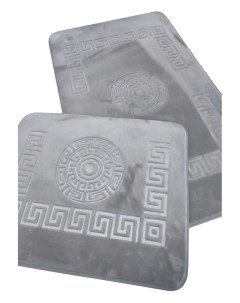 Набор ковриков для ванной и туалета Versace противоскользящий 60х100 и 50х60 см Zalel