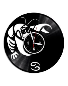 Часы из виниловой пластинки c VinylLab Знак зодиака c VinylLab Рак (c) vinyllab