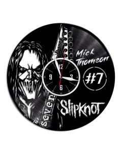 Часы из виниловой пластинки c VinylLab Slipknot (c) vinyllab