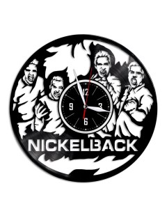 Часы из виниловой пластинки c VinylLab Nickelback (c) vinyllab