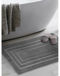 Полотенце коврик махровое для ног 50х70 коврик Bolzano серый Унисон