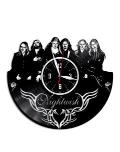 Часы из виниловой пластинки c VinylLab Nightwish (c) vinyllab