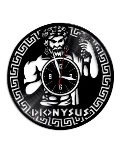 Часы из виниловой пластинки c VinylLab Дионис (c) vinyllab