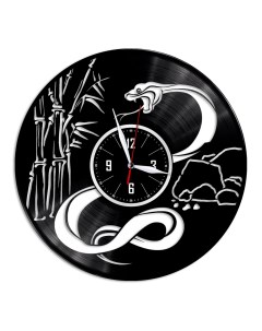 Часы из виниловой пластинки c VinylLab Кобра (c) vinyllab