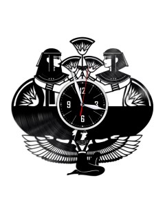 Часы из виниловой пластинки c VinylLab Египет (c) vinyllab