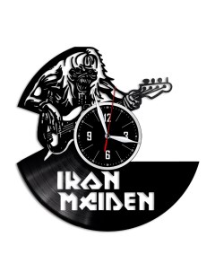 Часы из виниловой пластинки c VinylLab Iron Maiden (c) vinyllab