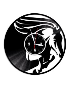 Часы из виниловой пластинки c VinylLab Зербра (c) vinyllab