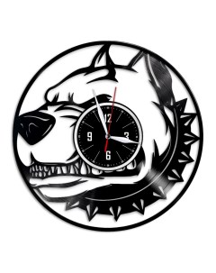 Часы из виниловой пластинки c VinylLab Сторожевой пёс (c) vinyllab