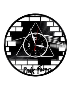 Часы из виниловой пластинки c VinylLab Pink Floyd (c) vinyllab
