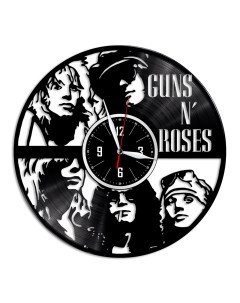 Часы из виниловой пластинки c VinylLab Guns n Roses (c) vinyllab
