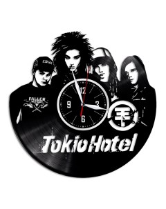 Часы из виниловой пластинки c VinylLab Tokio Hotel (c) vinyllab