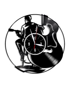 Часы из виниловой пластинки c VinylLab Гитарист (c) vinyllab