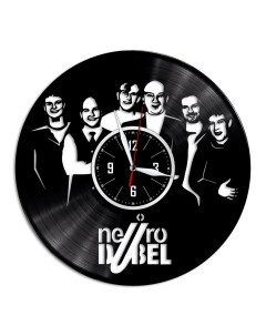 Часы из виниловой пластинки c VinylLab Нейро Дюбель (c) vinyllab