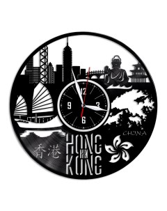 Часы из виниловой пластинки c VinylLab Гонконг (c) vinyllab
