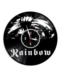 Часы из виниловой пластинки c VinylLab Rainbow (c) vinyllab