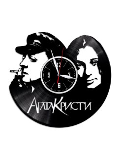 Часы из виниловой пластинки c VinylLab Агата Кристи (c) vinyllab