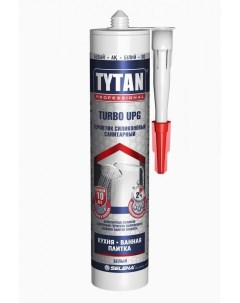Титан Professional герметик силиконовый санитарный UPG TURBO белый 280мл арт 8578 Tytan