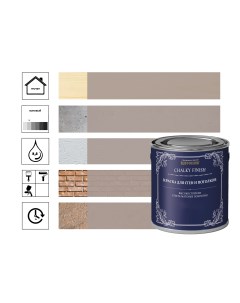 Краска ультраматовая для стен и потолков Серый камень 1л Rust-oleum