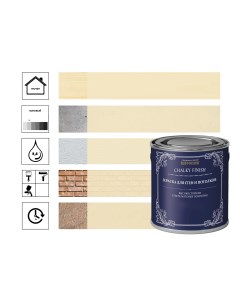 Краска ультраматовая для стен и потолков Взбитые сливки 1л Rust-oleum