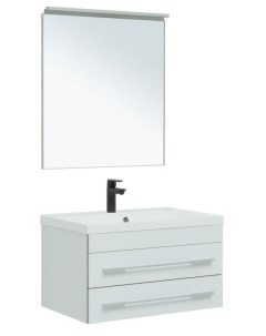 Мебель для ванной Верона 75 New белый матовый Aquanet