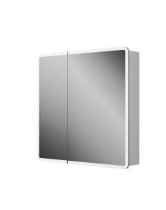 Зеркальный шкаф Bau Stil 80х80 LED подсветка сенсор плавное закрывание оборачиваемый Bauedge