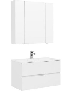 Мебель для ванной Алвита 90 белый Aquanet