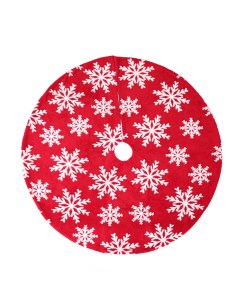 Юбка для ели NW 0001 снежинки красная белая Wasabi trend