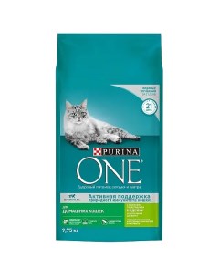 Корм сухой для кошек с высоким содержанием индейки и цельными злаками 9 75 кг Purina one