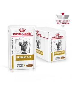 Влажный корм для кошек Vet Diet Urinary S O мясо в соусе 12шт по 85г Royal canin