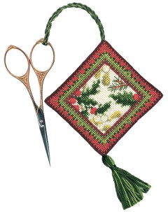 Набор для вышивания аксессура для ножниц PORTE CISEAUX HIVER Зима арт 3351 Le bonheur des dames