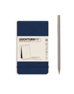 Блокнот Leuchtturm Reporter Notepad Pocket в точку 94 листа темно синий твердая обложка Leuchtturm1917